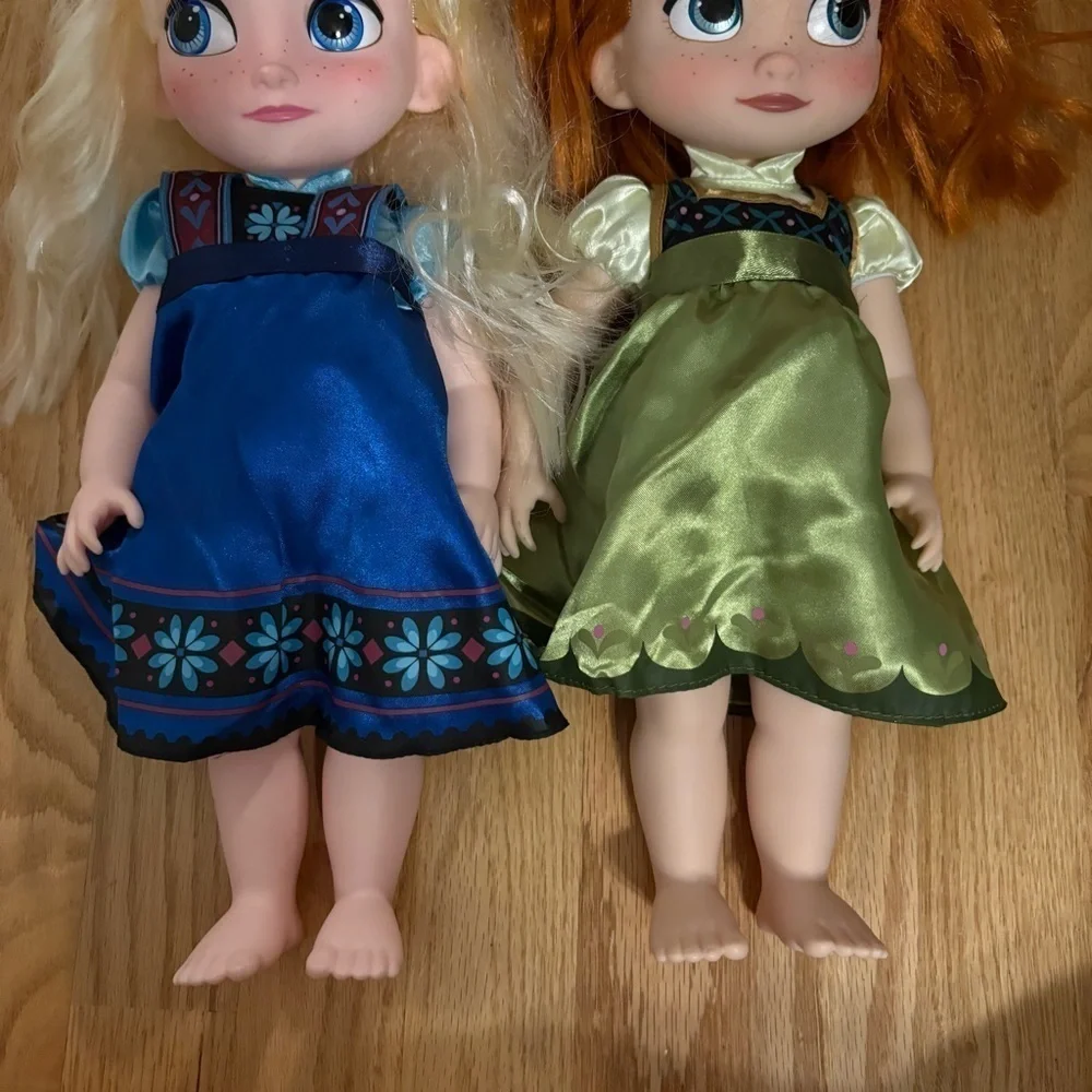 Disney Frozen Anna and Elsa Dolls Singing Talking Set Animator’s Collection 15”